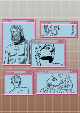 Vaporwave Greek Mythology