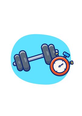 Dumbbell With Stopwatch