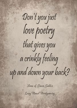 Anne love poetry