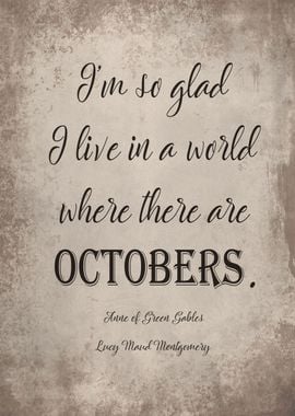 October Quote Anne