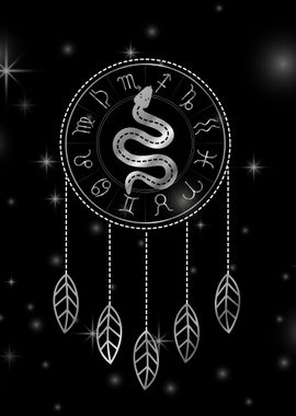 Dream catcher Zodiac snake