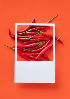 Chili Peppers Framed 