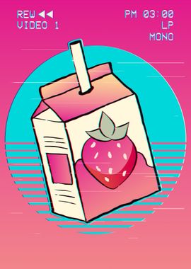 Strawberry Milk Vaporwave