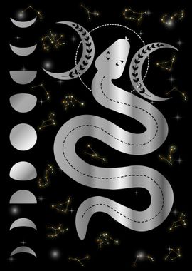 Triple goddess Snake