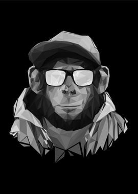 cool monkey pop art