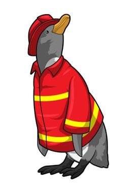 Penguin Firefighter Helmet