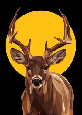 Deer pop art