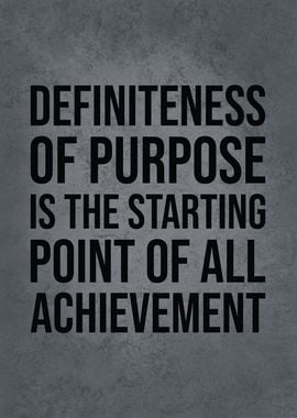 Purpose and Achievement