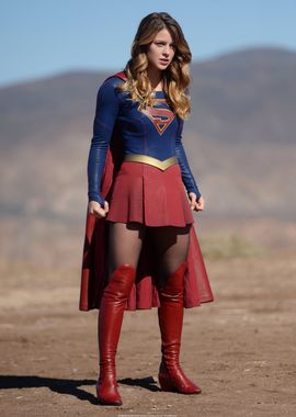 Supergirl on the desert