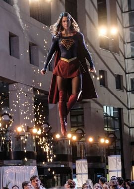 Flying Supergirl