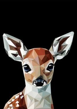 baby fawn pop art