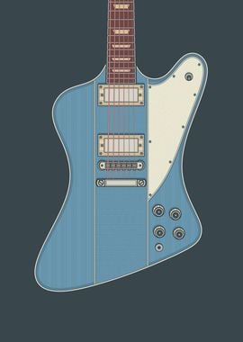 Pelham Blue Stylish Guitar