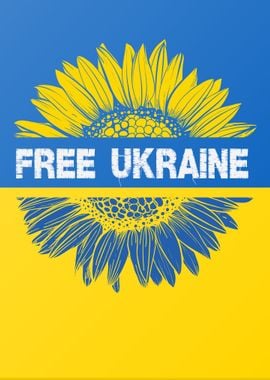 Free Ukraine Flag