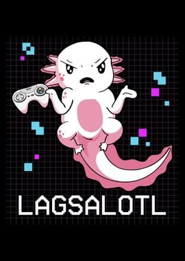 Funny Axolotl Gamer Lag