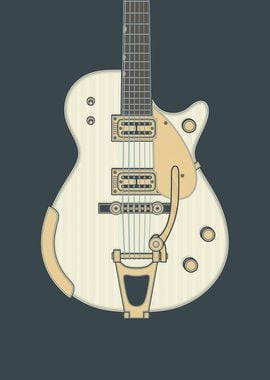 White Penguin Guitar