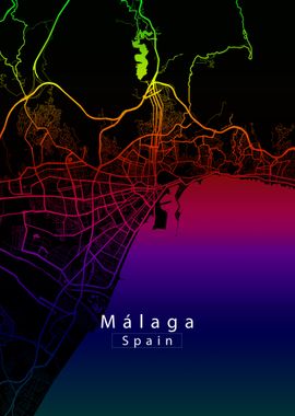 Malaga City Map