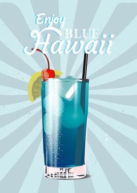 Blue Hawaii Cocktail Drink