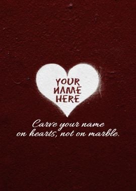 Carve on Hearts CHSpurgeon