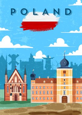 Poland retro travel