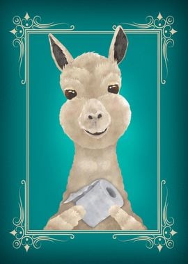 Llama Butt Napkin