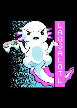 Funny Axolotl Gamer Lag