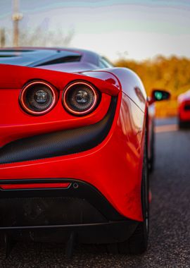 Ferrari red dragon