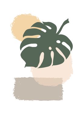 Tropical leaves minimalart