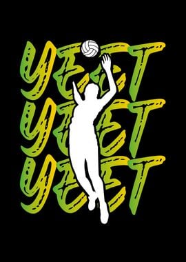 Volleyball player yeet