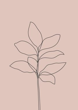 Scandinavian tropical leaf