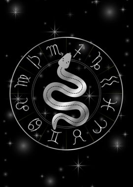 Zodiac symbols serpentine