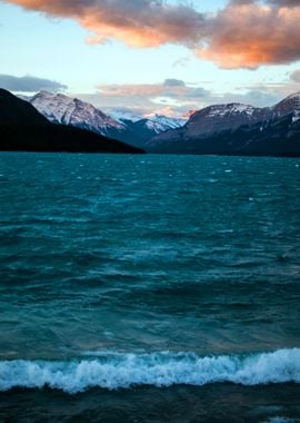 Mountains at the Sea Beach