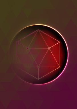 Prismatic Geometric Glyph