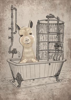 Funny Llama Bathtub