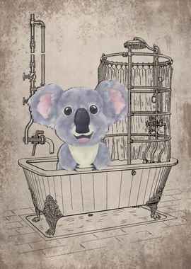 Funny Koala Bear Bathtub