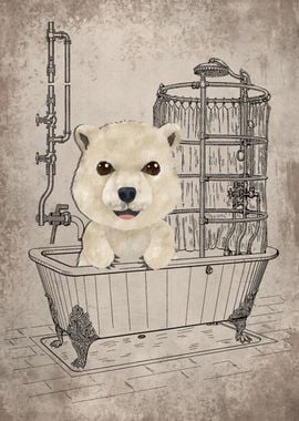 Funny Polar Bear Bathtub