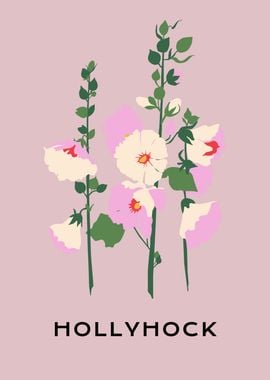 Abstract HollyHock floral