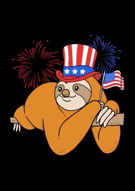 Sloth 4th Of July