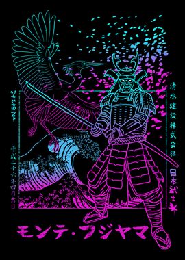 Samurai with crane