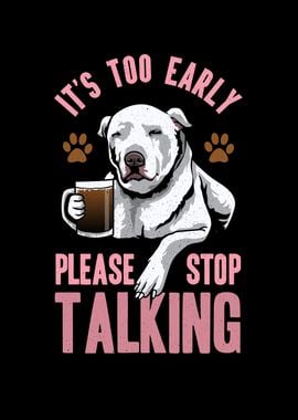 Funny Pit bull Coffee Love