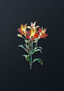 Red Speckled Alstroemeria