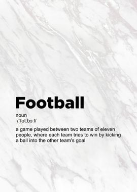 football definition poster