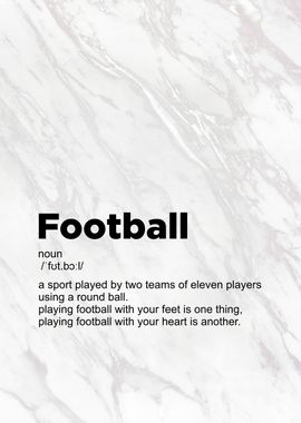 football definition poster