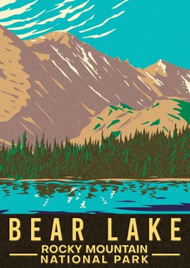 Rocky Mountain National Park WPA Poster  Vintage Style Prints – National  Park Posters