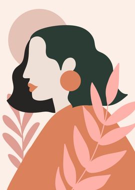 Mid century minimal woman