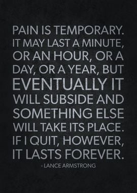 Pain Is Temporary