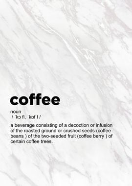 coffee definition text art