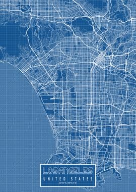 Los Angeles Map Blueprint