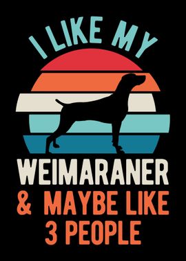 Funny Weimaraner Dog