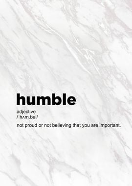 humble definition text art