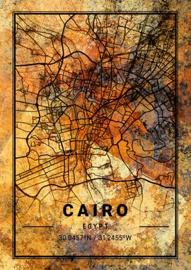 Cairo Egypt Map